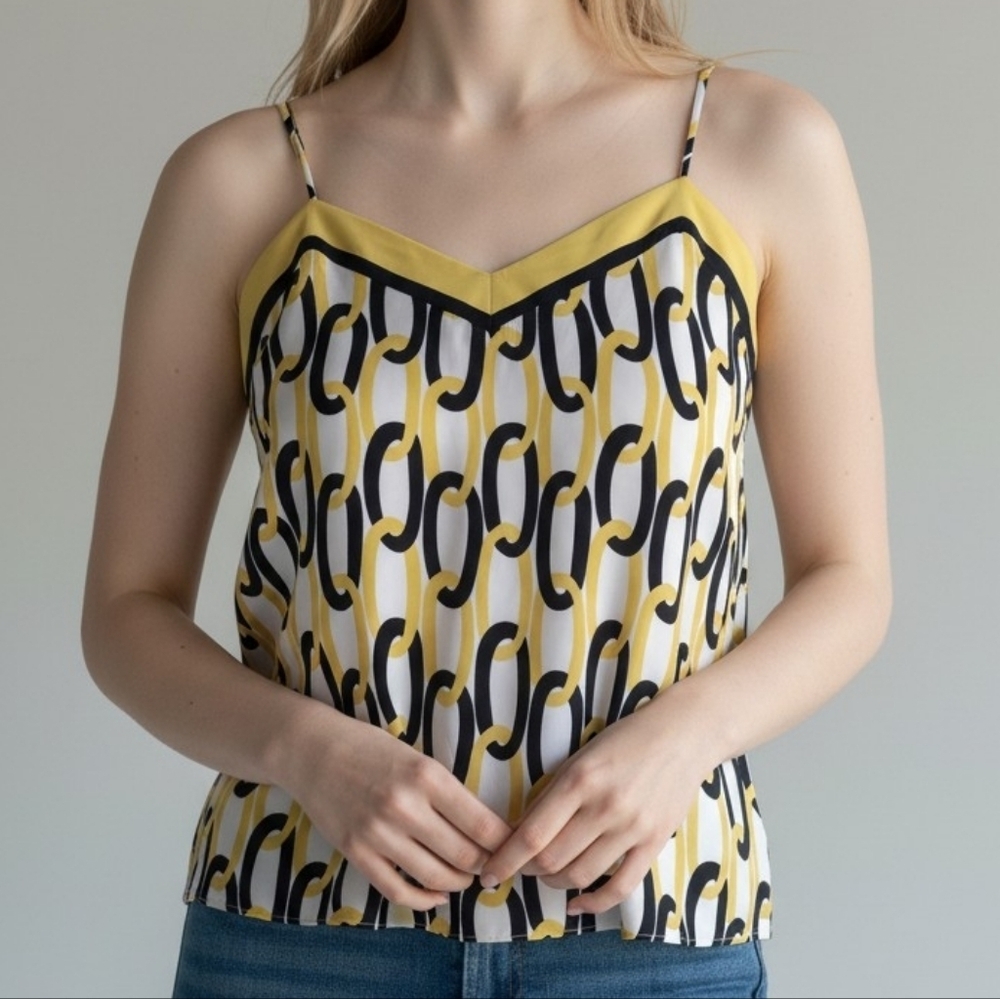 Milly Of New York Abstract Camisole Blouse Top
